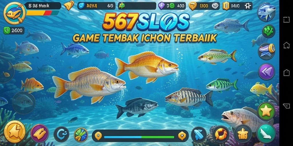 Gameplay penuh aksi dari 567SLOTS dalam berburu ikan.