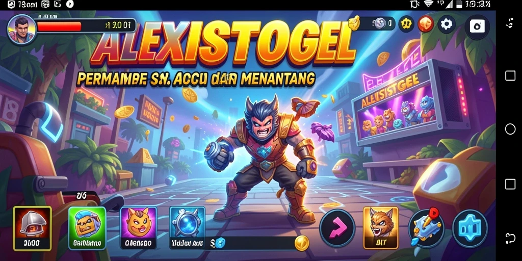 Tampilan seru dari gameplay ALEXISTOGEL yang penuh tantangan.