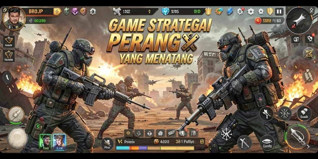 Tampilkan gameplay menarik dalam <strong>BROJP</strong> dengan pertempuran strategis yang mendebarkan.