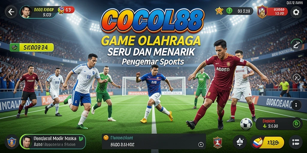 Screenshot utama COCOL88 menampilkan gameplay olahraga yang kompetitif.