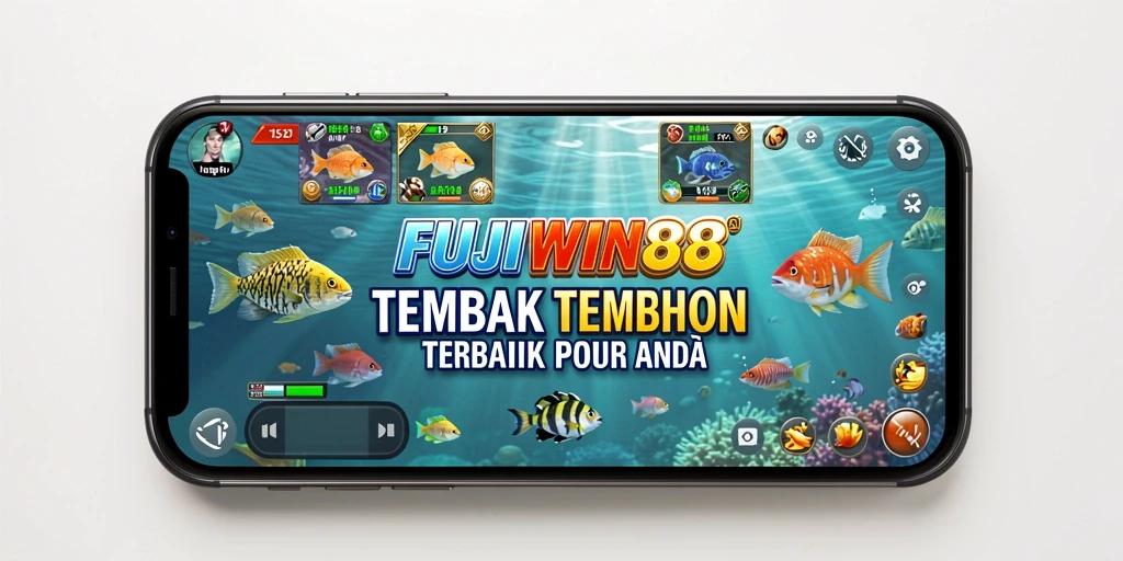 Screenshot gameplay FUJIWIN88 menunjukkan aksi tembak ikan yang mendebarkan.