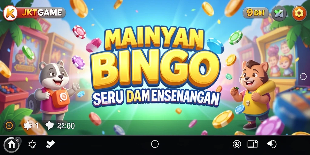 Tampilan gameplay seru dalam JKTGAME saat bermain Bingo.