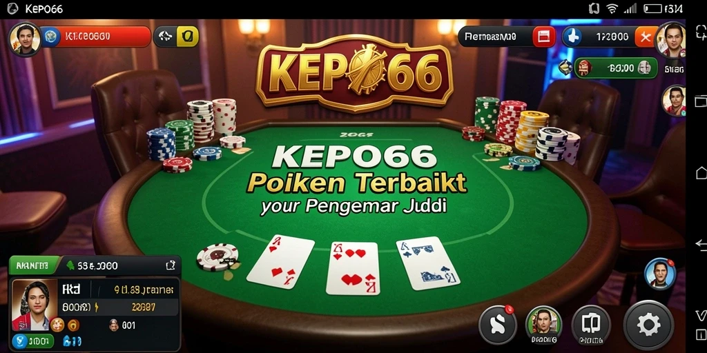 Screenshot KEPO66 menampilkan gameplay Poker yang seru dan kompetitif.