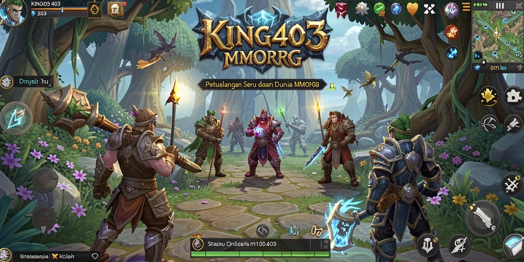 Tampilan gameplay KING403 yang mendebarkan di dunia MMORPG.