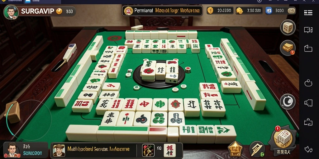 Tampilan gameplay yang menarik dari SURGAVIP dengan keseruan Mahjong.