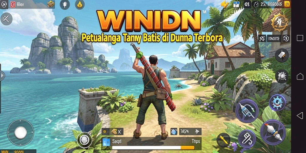 Screenshot gameplay menunjukkan petualangan luas dalam <strong>WINIDN</strong> dengan grafis mengagumkan.